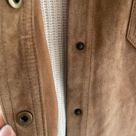 NWOT 23” PTP 1X Ralph Lauren suede snap vest XL XXL - Picture 5 of 7